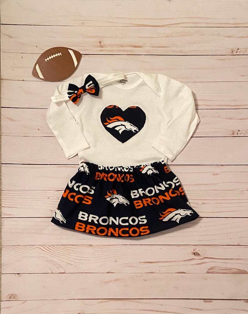 Broncos Baby Outfit Football Baby Outfit Broncos Baby Denver Broncos Baby