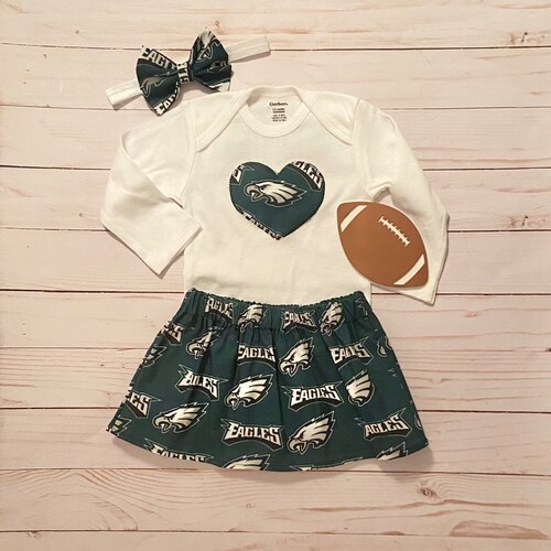Philadelphia Eagles Baby Girl Clothing Set Etsy