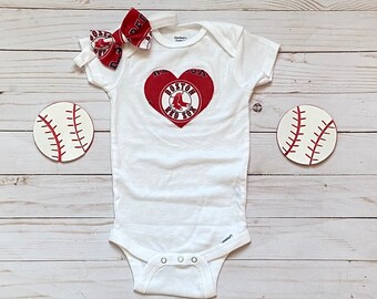 Boston red sale sox baby onesie