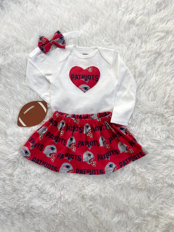 Patriots Baby, New England Patriots Baby, Skirt set, Football Fan