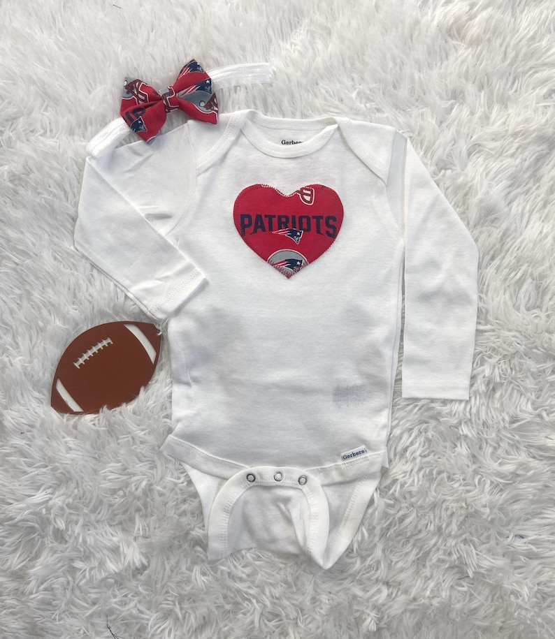 Patriots Baby, New England Patriots Baby, Skirt set, Football Fan image 2