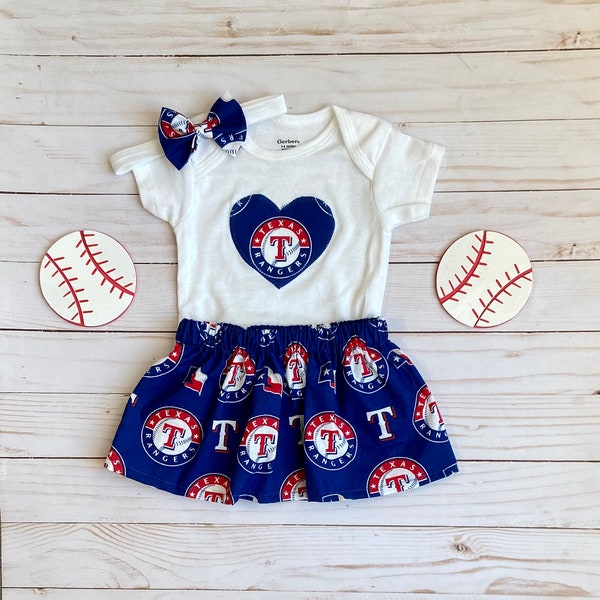 Texas Rangers Baby, Texas Rangers Baby Outfit, Rangers Baby, Texas Rangers Baby Girl, Texas Rangers Baby Skirt