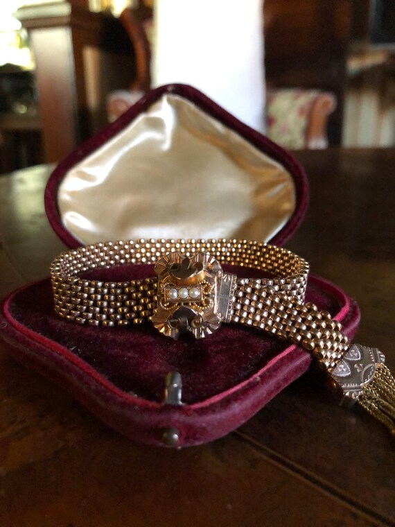 GRAND BELT BUCKLE Victorian slider wedding bracelet … - Gem