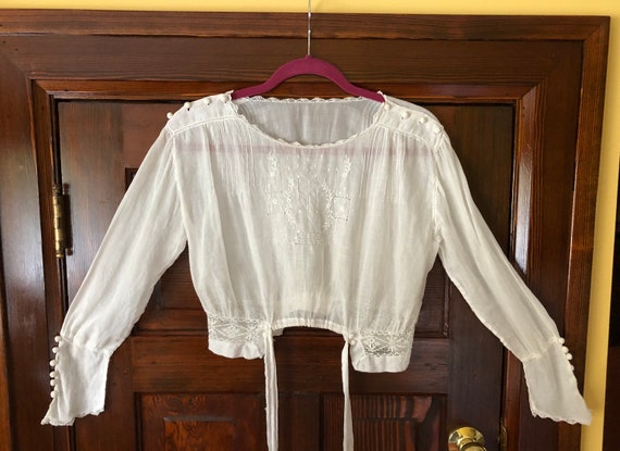 UNBELIEVABLE ANTIQUE EDWARDIAN wedding blouse muse