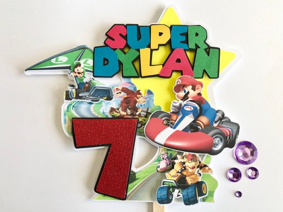 Super Mario Kart Cake Topper Etsy