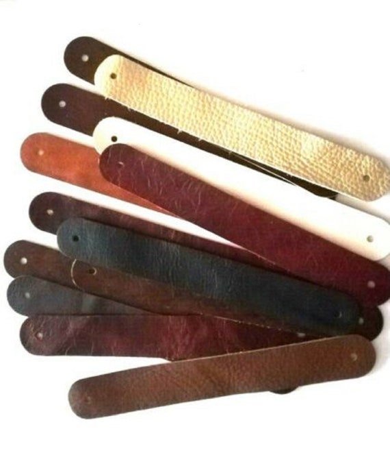 Set of Pre-cut Leather Blank Straps for DIY Leather Crafts LEATHER