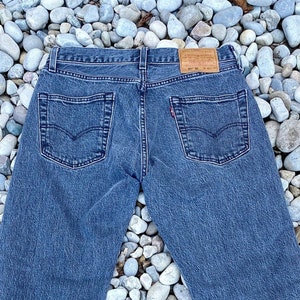 vintage Levis 501 Stretch Premium &#39;93 - Jean noir délavé 30