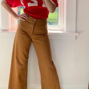 tobacco colored women's pants LEXI LOWER RISE SILK RELAXED PULL ON PANT legged pants Aventura Clothing Women's Dawson Straight