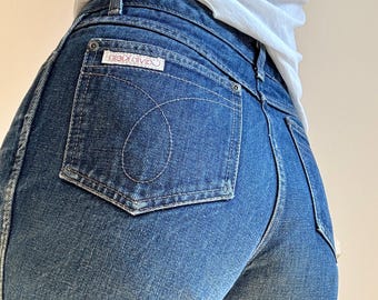 Vintage jaren 80 Calvin Klein Jeans Brooke Shields-advertentiecampagne gemaakt in de VS maat 28