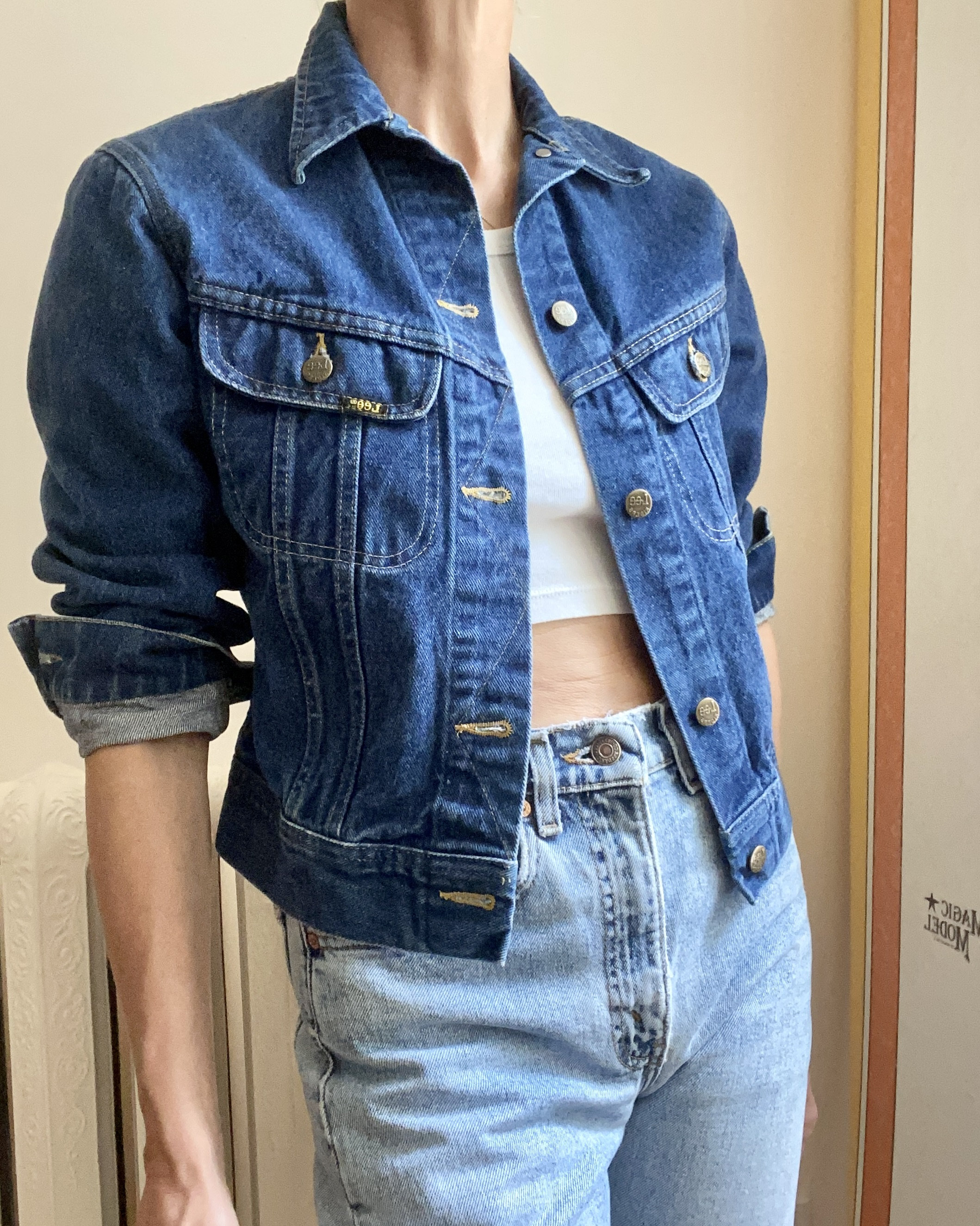 Lee Denim Trucker Jean Jacket Made in Belgium Youth LG