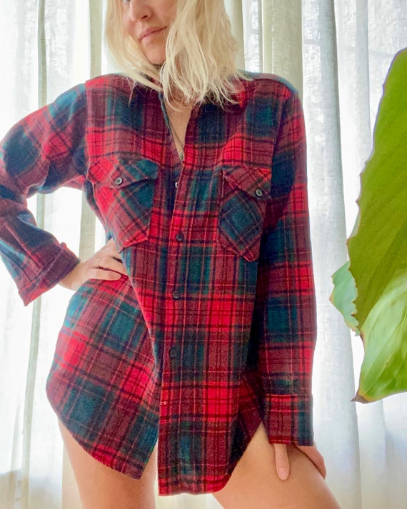 Vintage Woolrich Wool Plaid Shirt