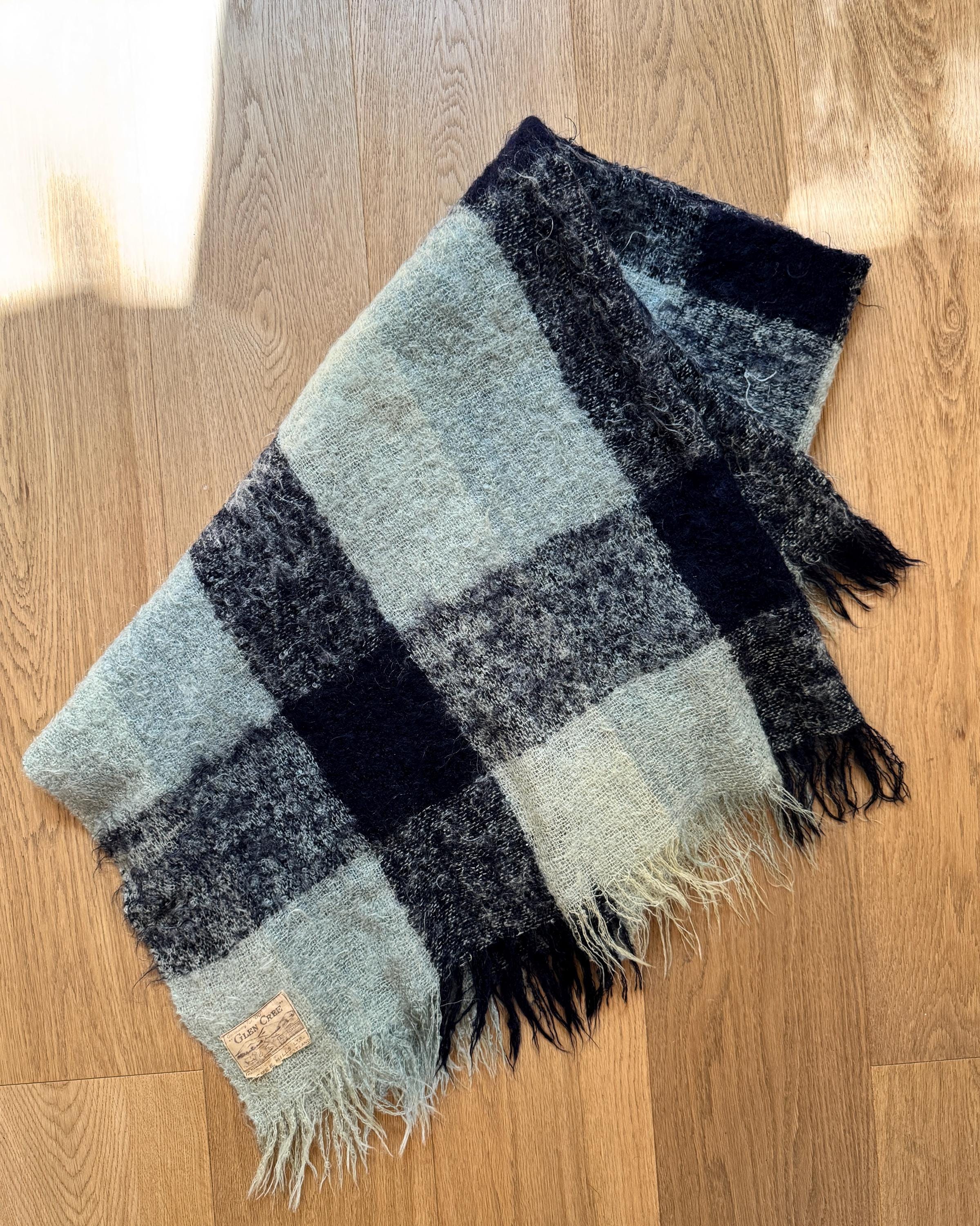 GLEN CREE　モヘア毛布 　グレンターフ　スコットランド製　WAKO Glen Cree 100% Mohair Blanket Scotland 60