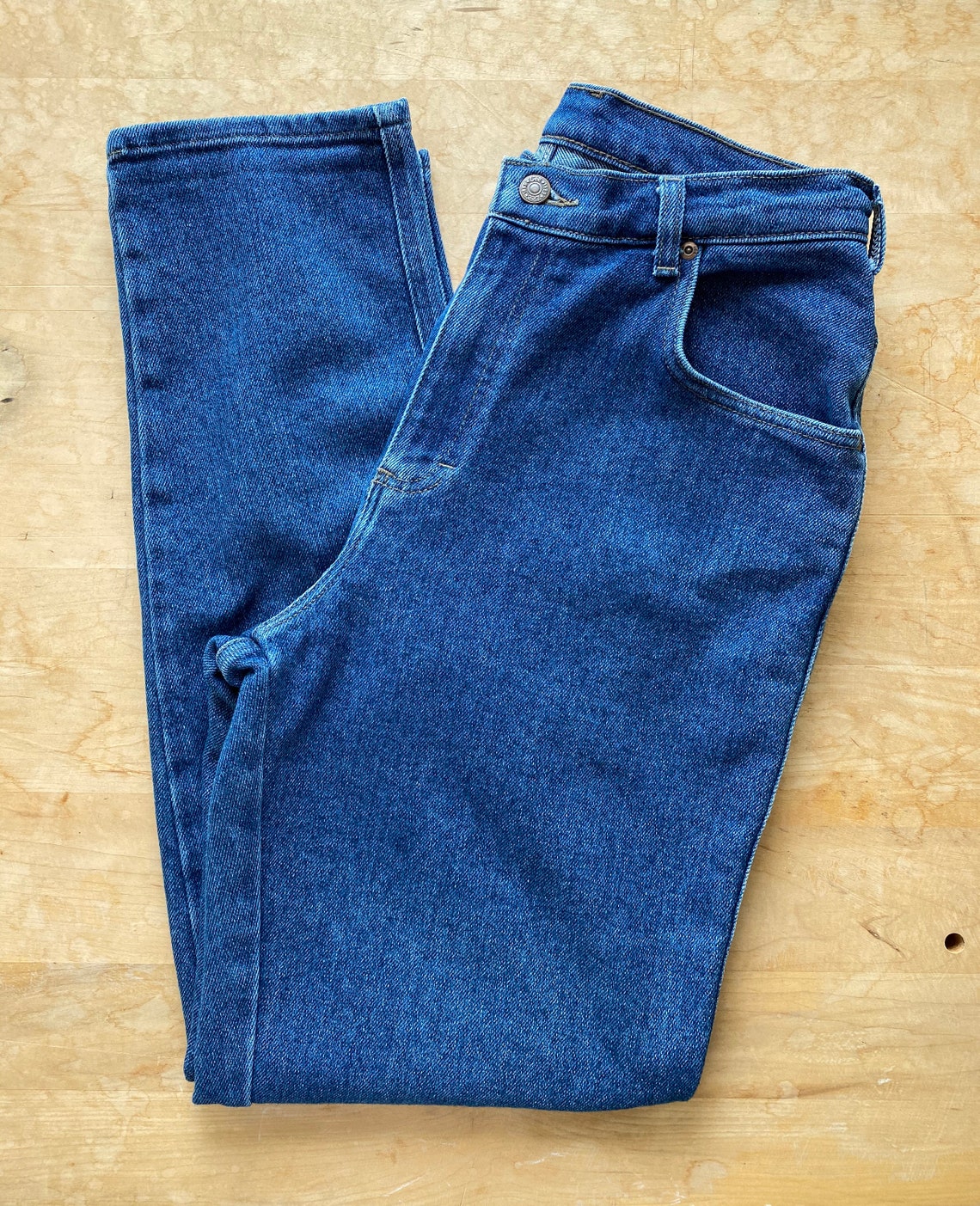 Vintage LEEs Made in USA Dark Blue Wash Jeans size 29-30 | Etsy