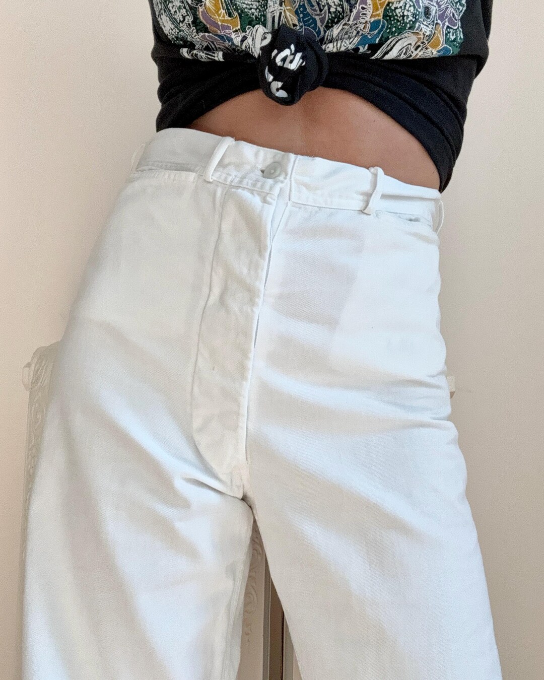 40’s USN Sailor Wide Sillhouette Pants 1940s USN Sailor Denim Wide Leg Denim Pants 32” - Etsy