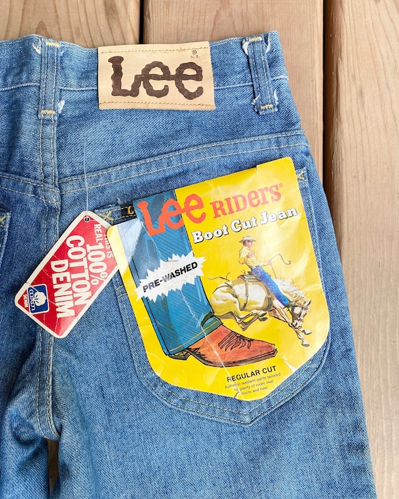 Vintage 70s Lee Riders New NWT Deadstock Bootcut Flares 26 Union