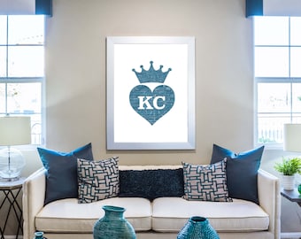 Brick art, Kansas City art print poster wall art, Kansas City, Travel poster, Home Decor, Travel decor, Kansas City Brick art