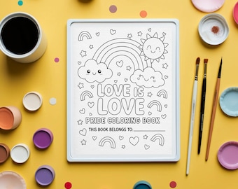 Printable LGBTQ+ Coloring Pages for Children | Diversity & Pride Coloring Book