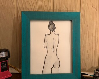 Rose, Beautiful Girls Print, Bedroom, Kitchen, Design, Female Body Print, Figure painting