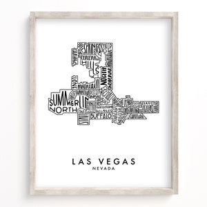 Las Vegas Karte | Digitaler Download