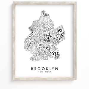 Brooklyn Neighborhood Map / Descarga Digital