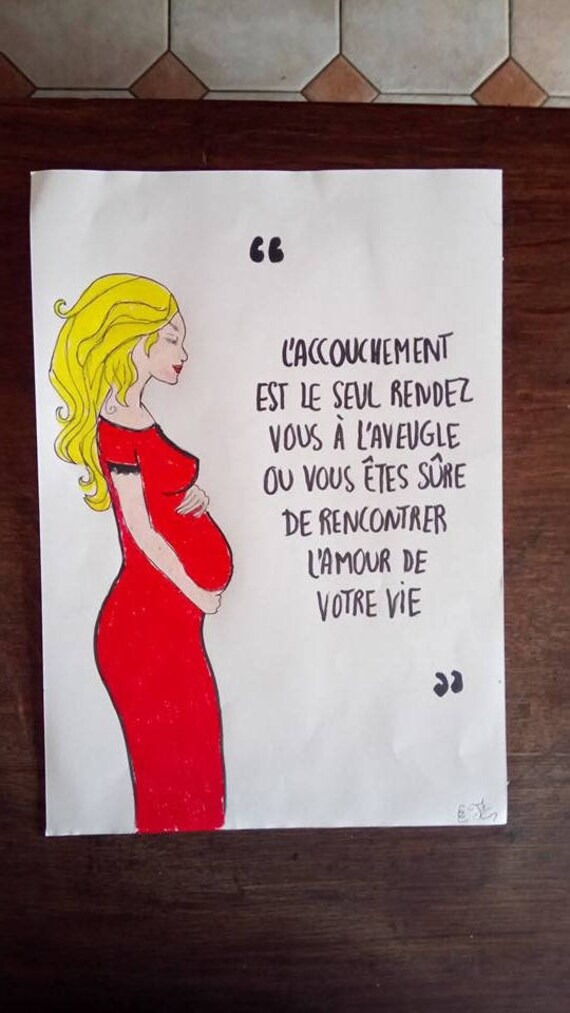 Le Cauchemar D Une Future Maman dessin a texte pour une future maman | Etsy