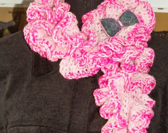 Neck Ruffle Scarf inspired by Sakura / HYK