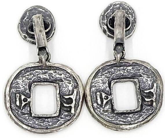 Chinese Coin Abstract Necklace And Earring Set - image 5