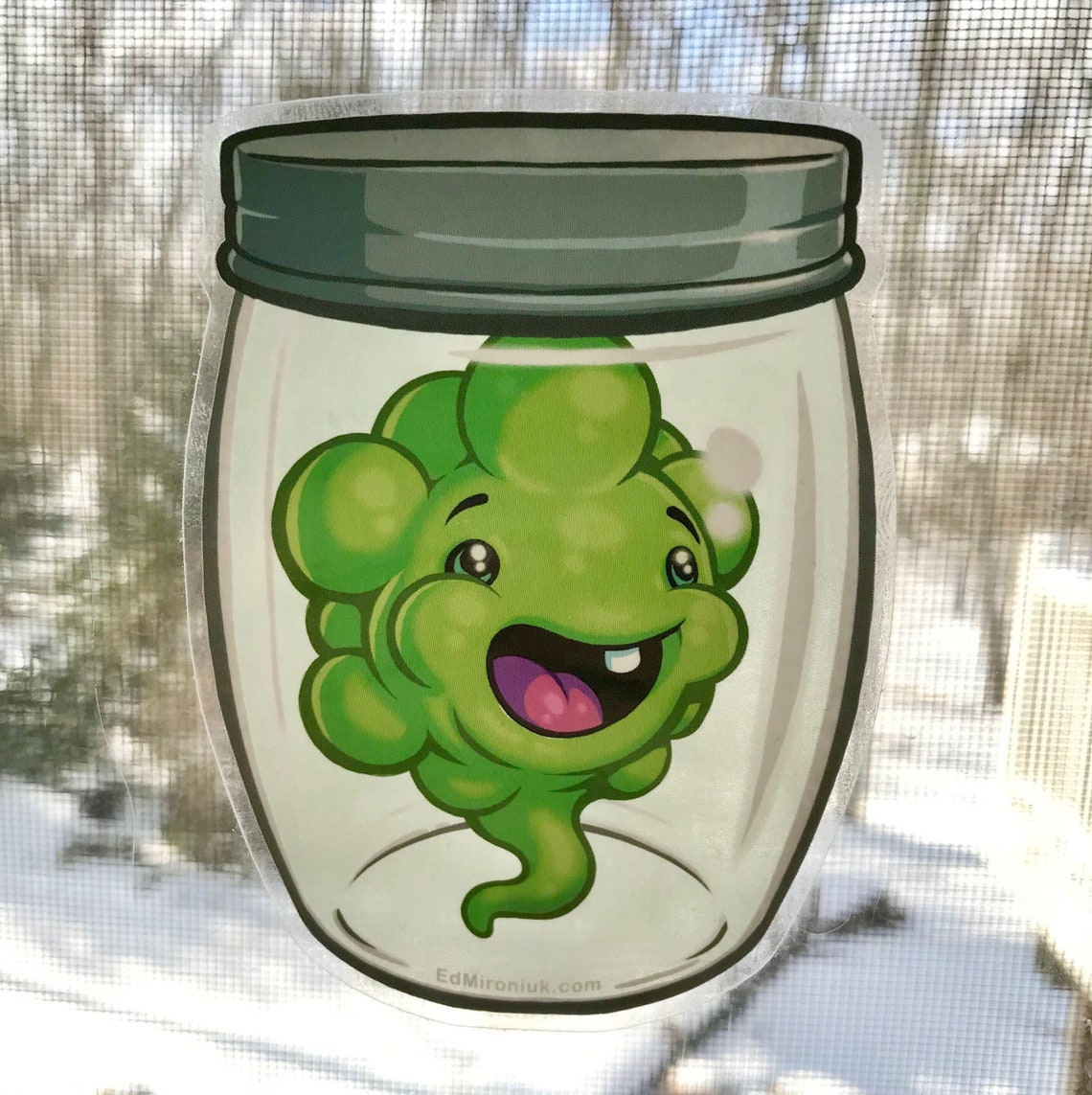 Fart in a jar transparent sticker Etsy