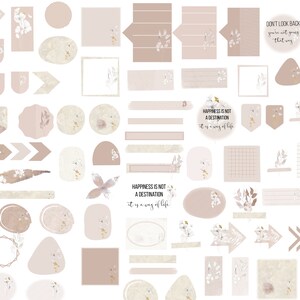 Digital Stickers; Goodnotes Stickers; Floral Stickers; 115 Individual PNGs; 3 GoodNotes Sheets; Digital Journal Stickers; Planner Stickers