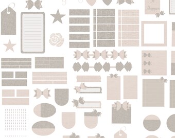 GoodNotes Digital Planner Stickers: 76-Piece Sticker Set (PNGs)