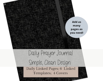Digital Prayer Journal: 365 Linked Pages, 6 Templates (Goodnotes, PDF)
