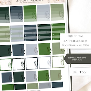 Adesivi digitali; Adesivi Goodnotes; 100 PNG individuali; 2 Fogli GoodNotes