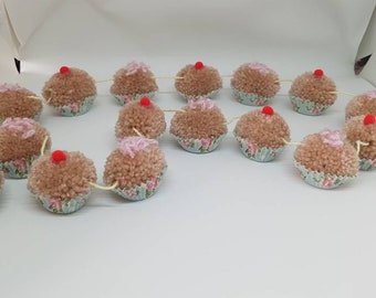 Cupcake garland