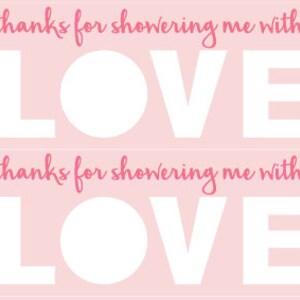 Thanks for Showering Me with Love - Pink