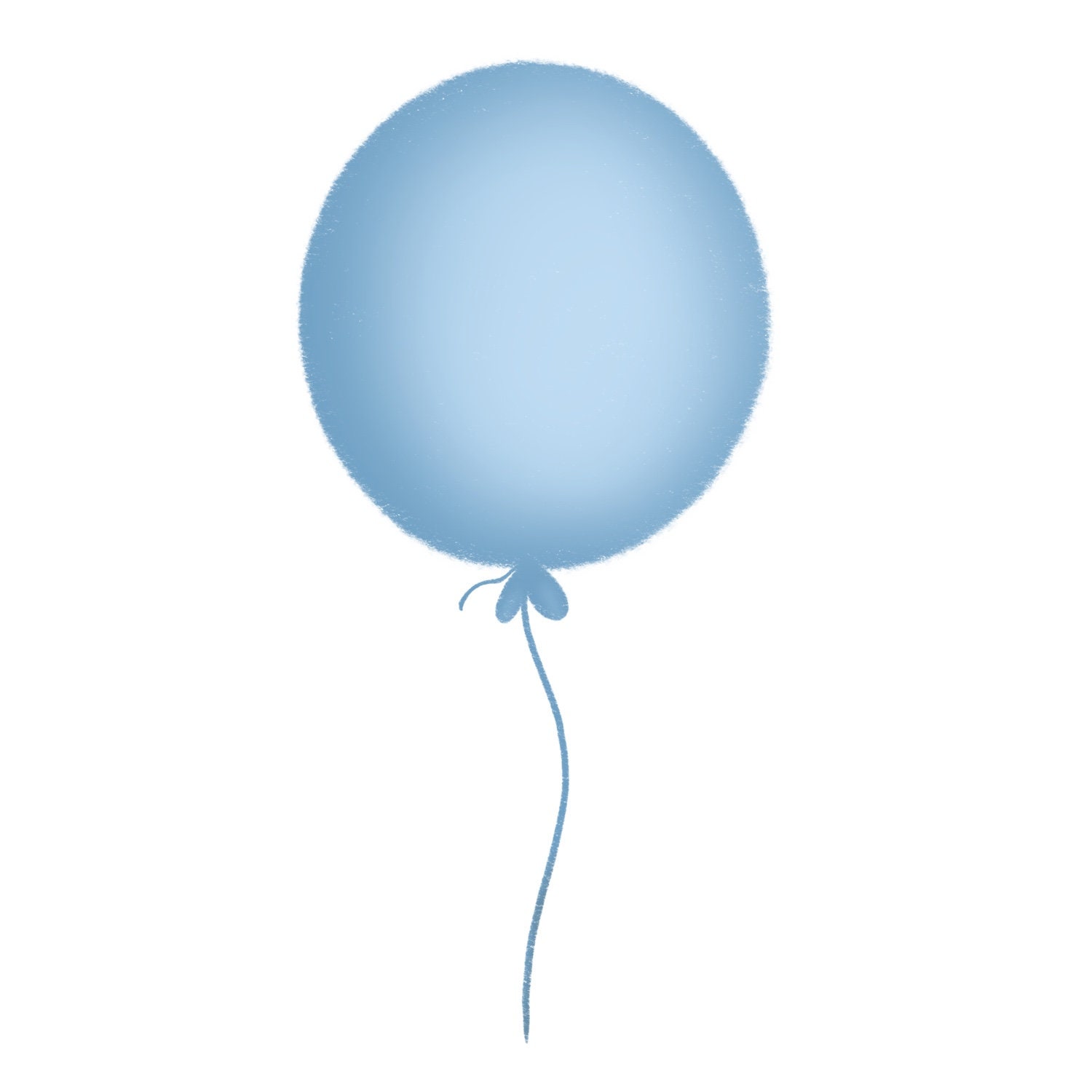 Blue Balloon Clip Art Baby Birthday Download Digital Boy - Etsy