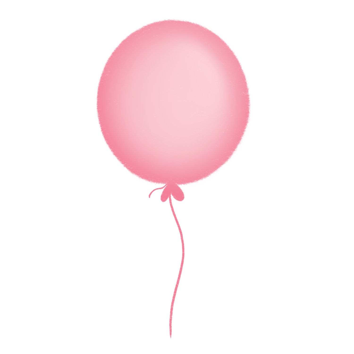 Pink Balloon Clip Art, Baby, Birthday, Download Digital, Girl
