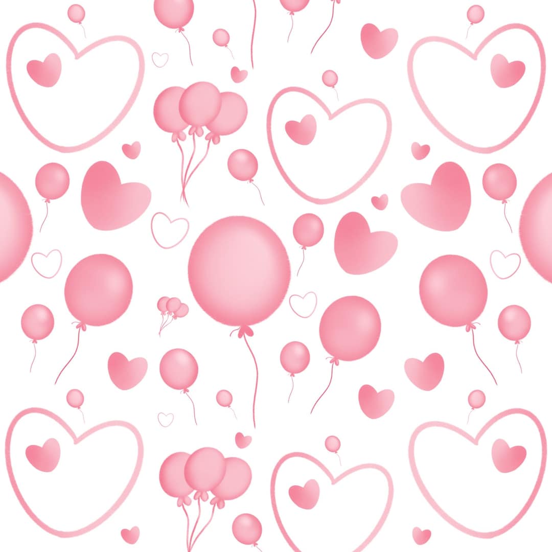 Pink Balloon Clip Art, Baby, Birthday, Download Digital, Girl