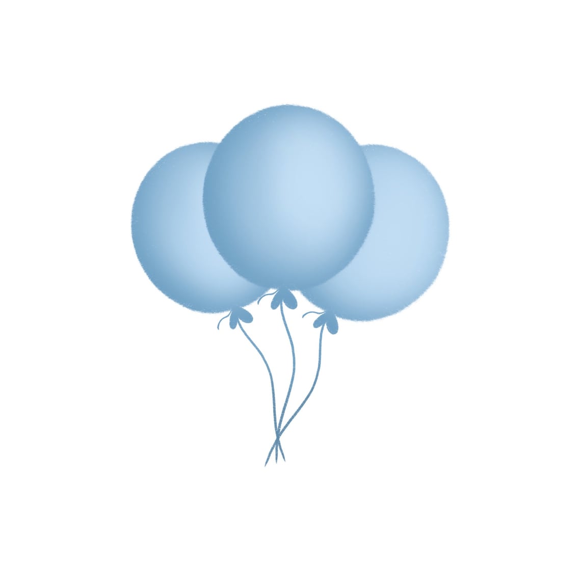 Blue Balloon Clip Art Baby Birthday Download Digital Boy - Etsy