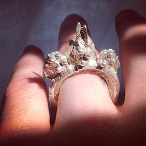 Statement Ring aus recyceltem Sterling Silber, gestempelt