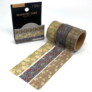 Ruban de masquage William Morris Washi Tape 3er Set