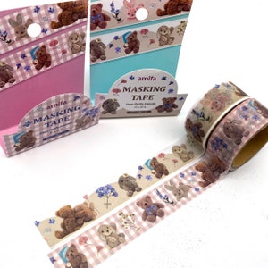 Teddy Bären Hasen Washi Tape/Masking Tape 20mm x 4 Meter