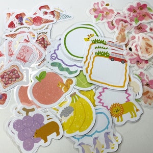 Bunnies Fruit Sweet Flowers, Stickers, Decals image 8