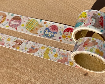 Ruban de masquage "Œufs de lapin de Pâques" Washi Tape