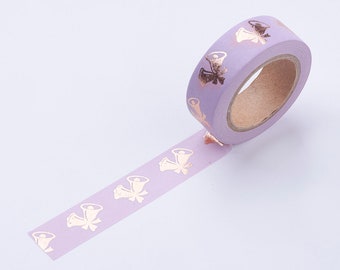 Lilac tape with gold foil application