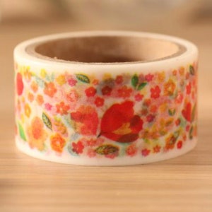 Blumen2 28 mm/7 m washing tape/masking tape image 3