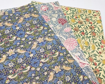 A4 sheet of paper, collage paper, William Morris