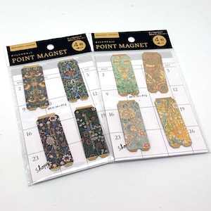 William Morris - Magnet - Bookmarks Bookmarks 4 pieces each