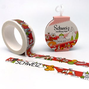 Zwitserland - Stadstapes, Washi Tape/Afplaktape