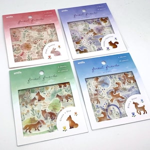 Forest Friends - Tiere im Wald - Sticker, Aufkleber,