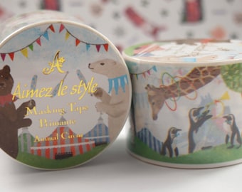 Animal Circus 38mm/7m Washi Tape / Masking Tape